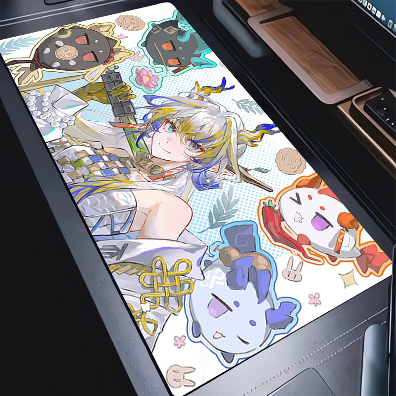 Mouse Pad Laptop Gaming Accessories Natural Rubber Mousepad Kawaii Dragon Anime Keyboard Pad PC Arkn