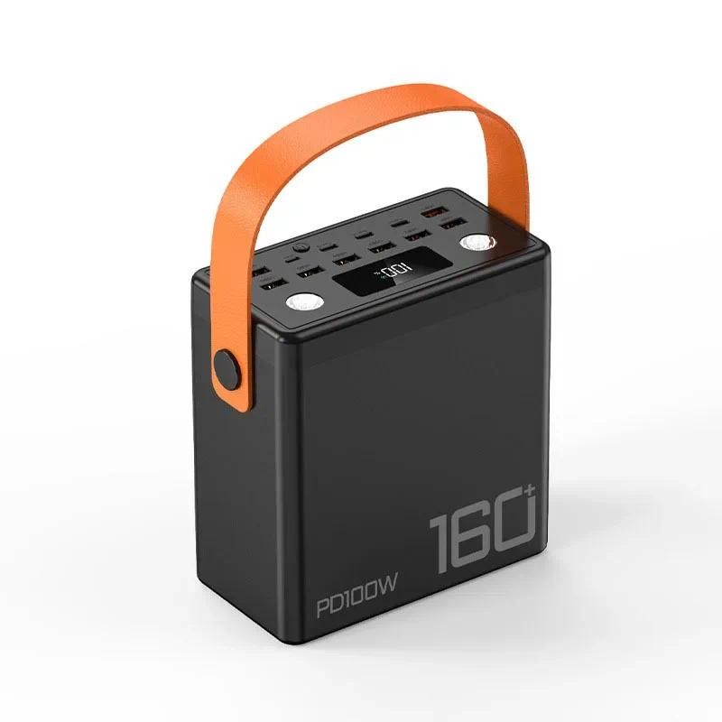 

PD100W dual way Power banks 160000mah fast charging portable phone mobile charger power bank laptop use big capacity power bank
