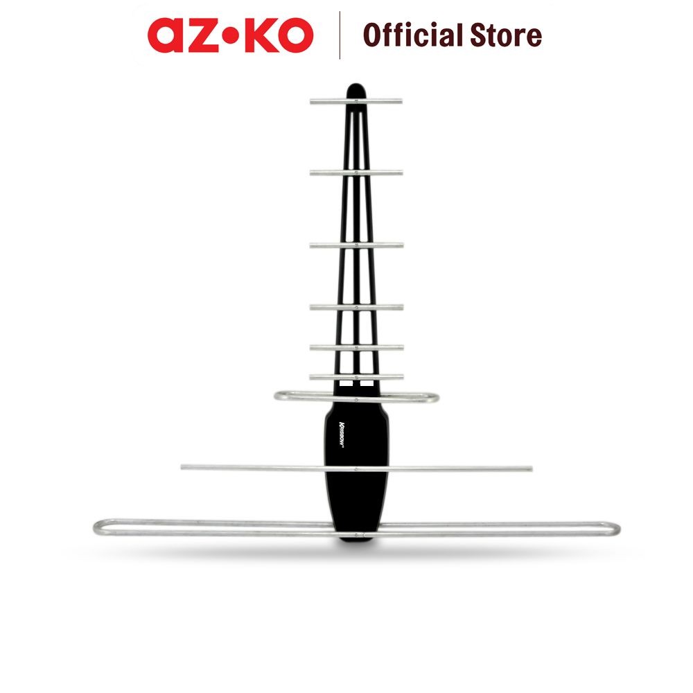 AZKO Krisbow Antena Tv Outdoor Et-5a - Hitam Television Antenna Aksesoris Tv Pencari Sinyal Saluran 