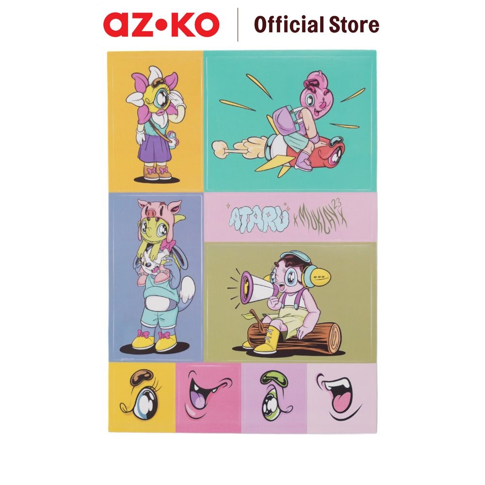 AZKO Ataru Stiker Muklay Full Color Stiker Dekoratif Lucu Cute Stickers Deco Sticker Pack Journal Bo