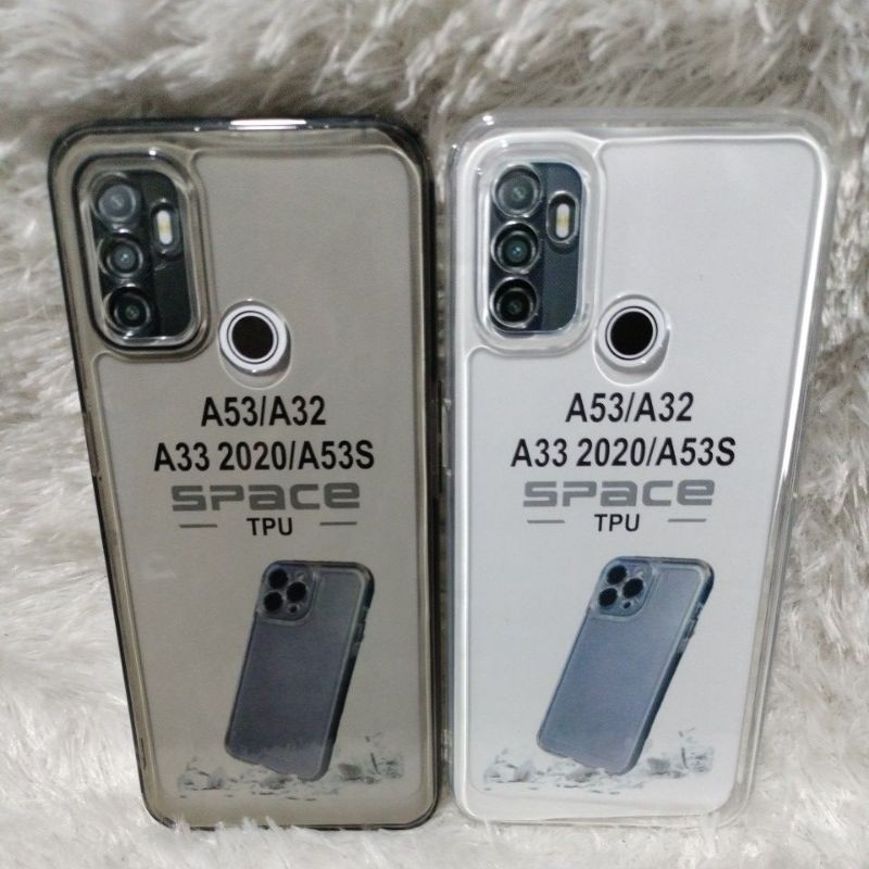 Soft Case TRANSPARAN OPPO A53/A33 2022/A53S Silikon  Case   Camera Hp & Camera Una Acc
