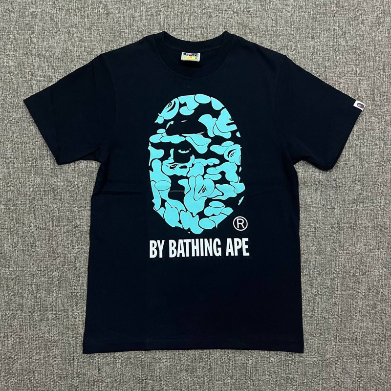 Kaos Oversize Bape Text Code Camo Tee Black Original