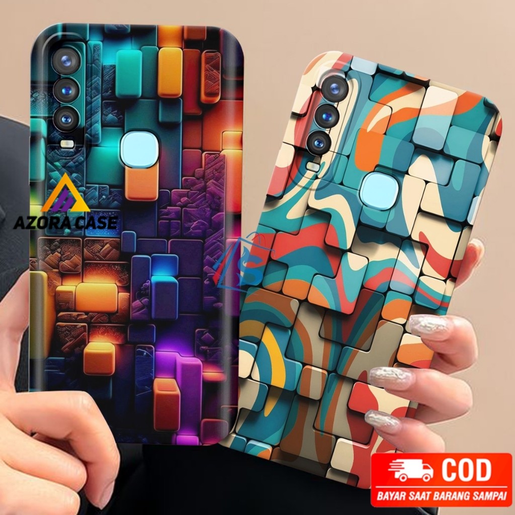 [SHARK CASE ] Softcase Vivo Y11/Y12/Y12i/Y15/Y16/Y17/Y19 Motif Abstrak Aesthetic - Casing Vivo - Cas