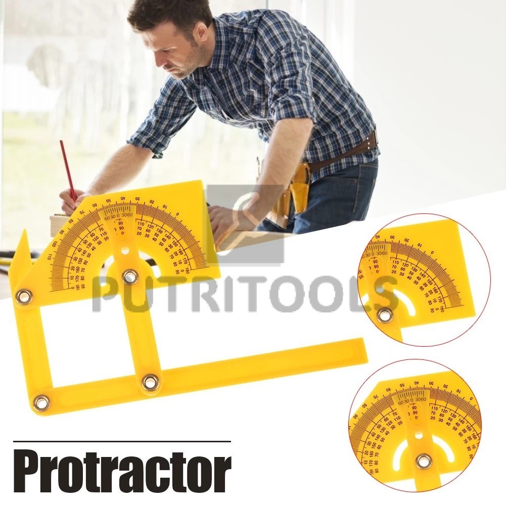 

Junejour Alat Ukur Kayu Busur Derajat dan Pencari Sudut Protractor and Angle Finder Woodworking