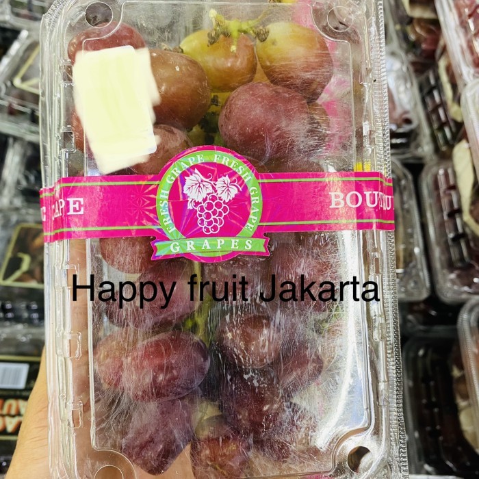 

Promo Anggur Red rose | Buah anggur red rose gresh pack 500grm