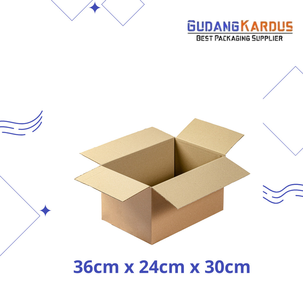 

Kardus Karton Box 36x24x30 CM Kotak Dus Packing Polos