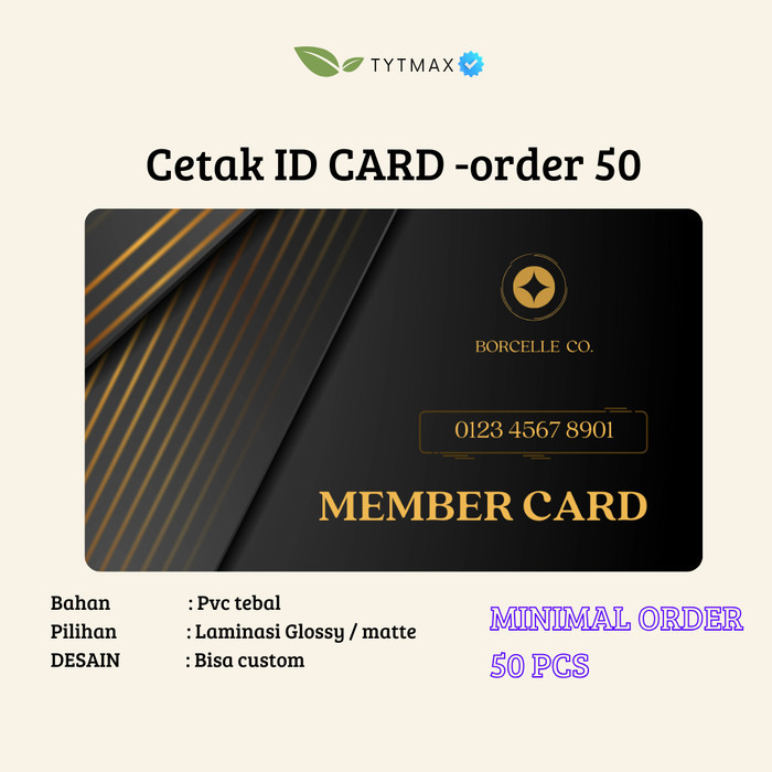 

Cetak Kartu ID CARD PVC | Kartu Member PVC - Siap Cetak | Minimal order 50