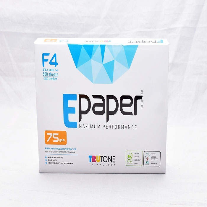 

KERTAS HVS 75 GSM F4 E PAPER / KERTAS FOTOKOPI