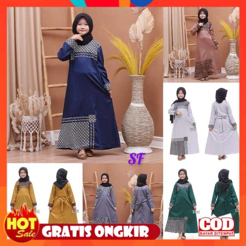 [PREMIUM ORIGINAL] gamis anak hafiz terbaru/gamis list batik/gamis seragam hadroh/seragam tpa/seraga