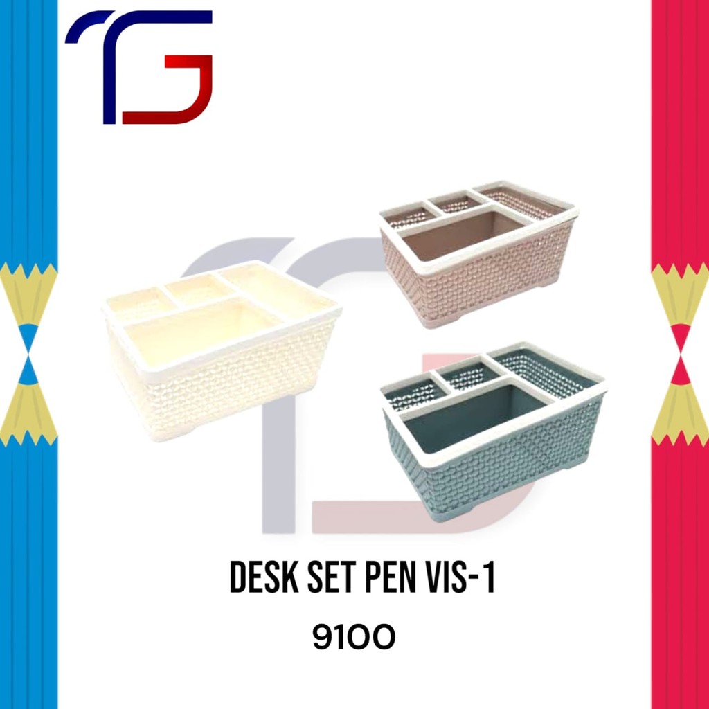 

DESK SET PEN / KERANJANG ALAT TULIS VIS-1 9100 Bentuk Bagus