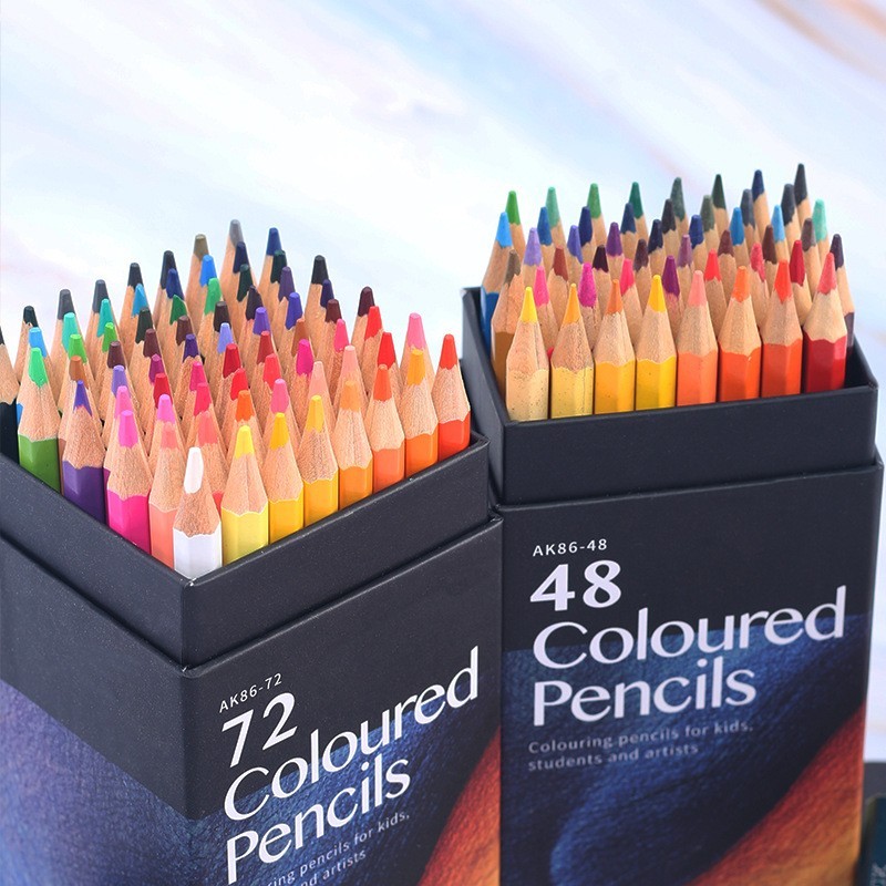 

24/36/48/72 Colors Oily Colored Pencils Hexagon Wooden Handle Set Artist Painting Drawing Sketch Art Design Student Supplies