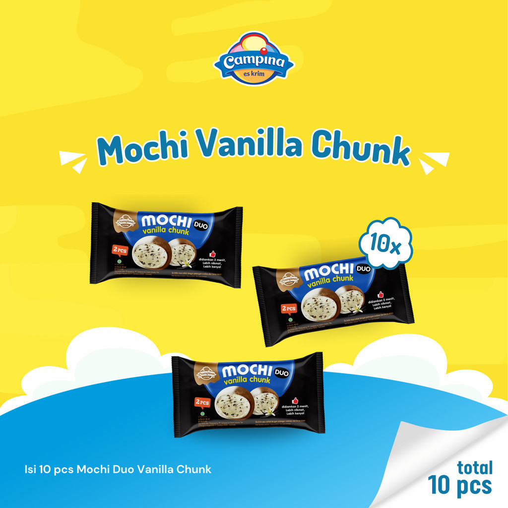 

Campina Mochi Vanilla Chunk - Es Krim