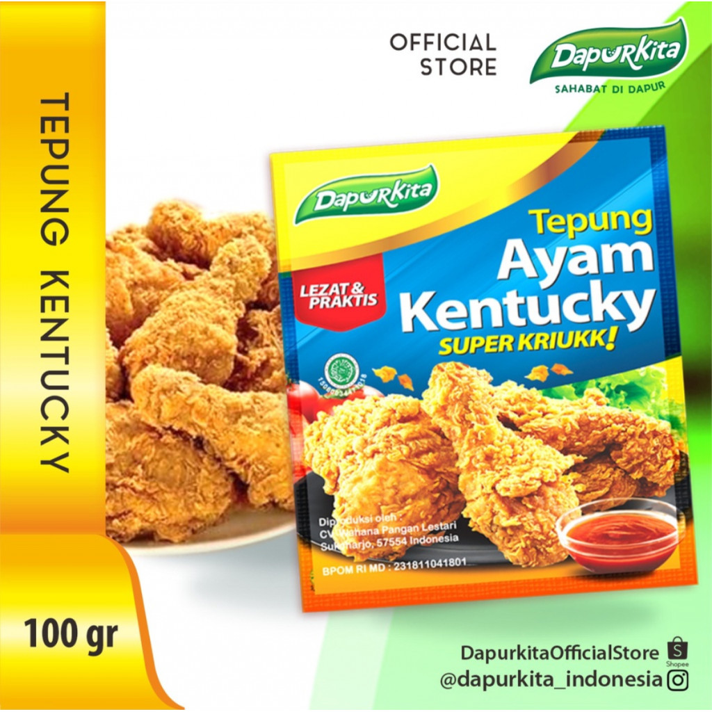 

Dapur Kita - Tepung Ayam Kentucky | Kemasan 100gr