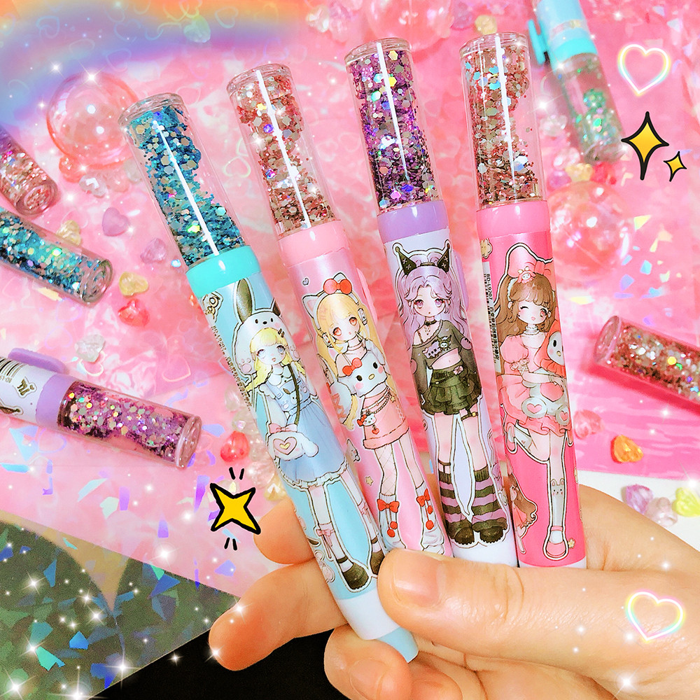 

Kawaii Push-pull Design Quicksand Rubber Erasers Student Correction Tool Kids School Office Supplies Gift Creative Stationery