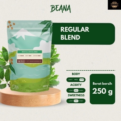 

Kopi Regular Blend Coffee Roasted Beans | Espresso Blend Kopi Susu 250 Gr & 1 Kg - Beana Roastery Semarang