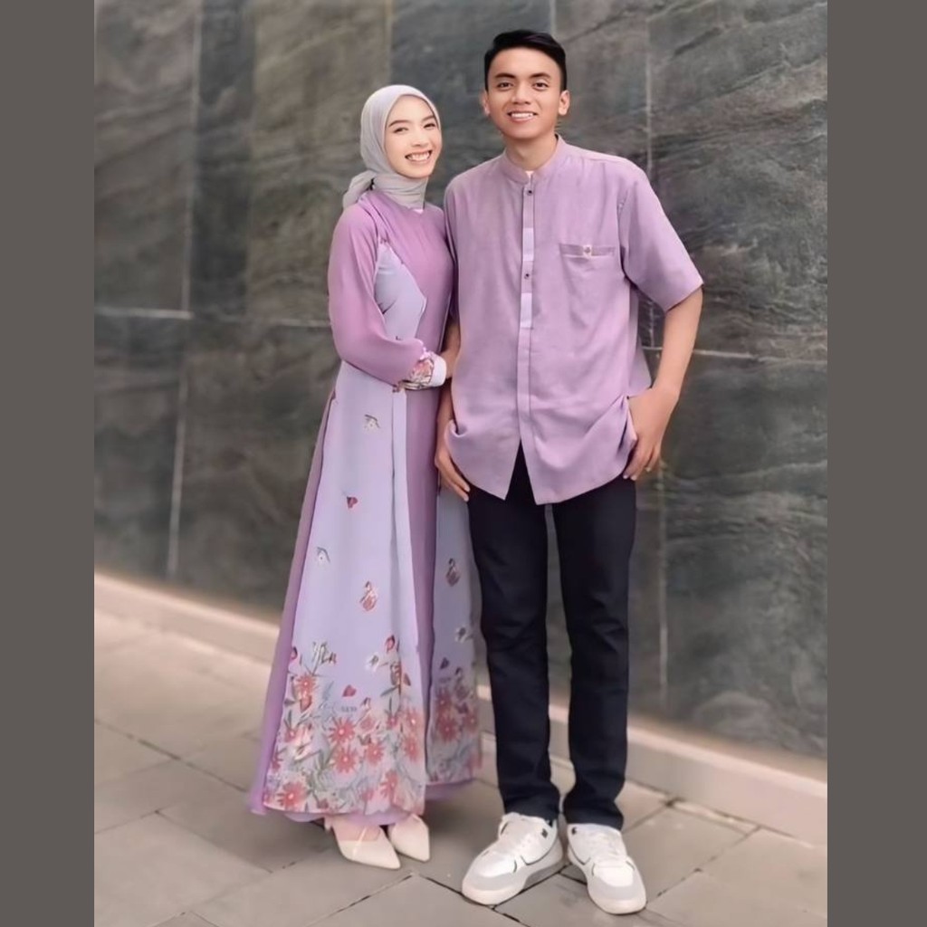 Baju Lebaran 2025 Couple Keluarga Gamis Motif Terbaru Silmi Nathan Thania