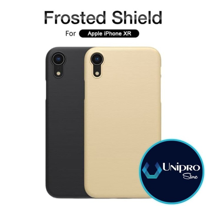 Hard Case Nillkin Super Frosted Shield iPhone XR Original Casing - Gold