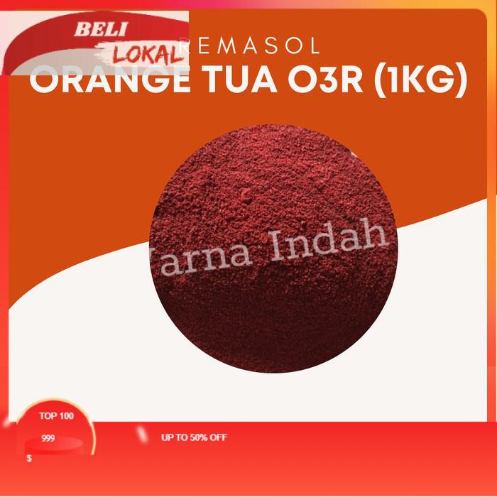 

BUBUK PEWARNA KAIN PEWARNA BATIK / PEWARNA TEKSTIL REMASOL O3R (Orange Tua) 1kg - O3R (250GR)