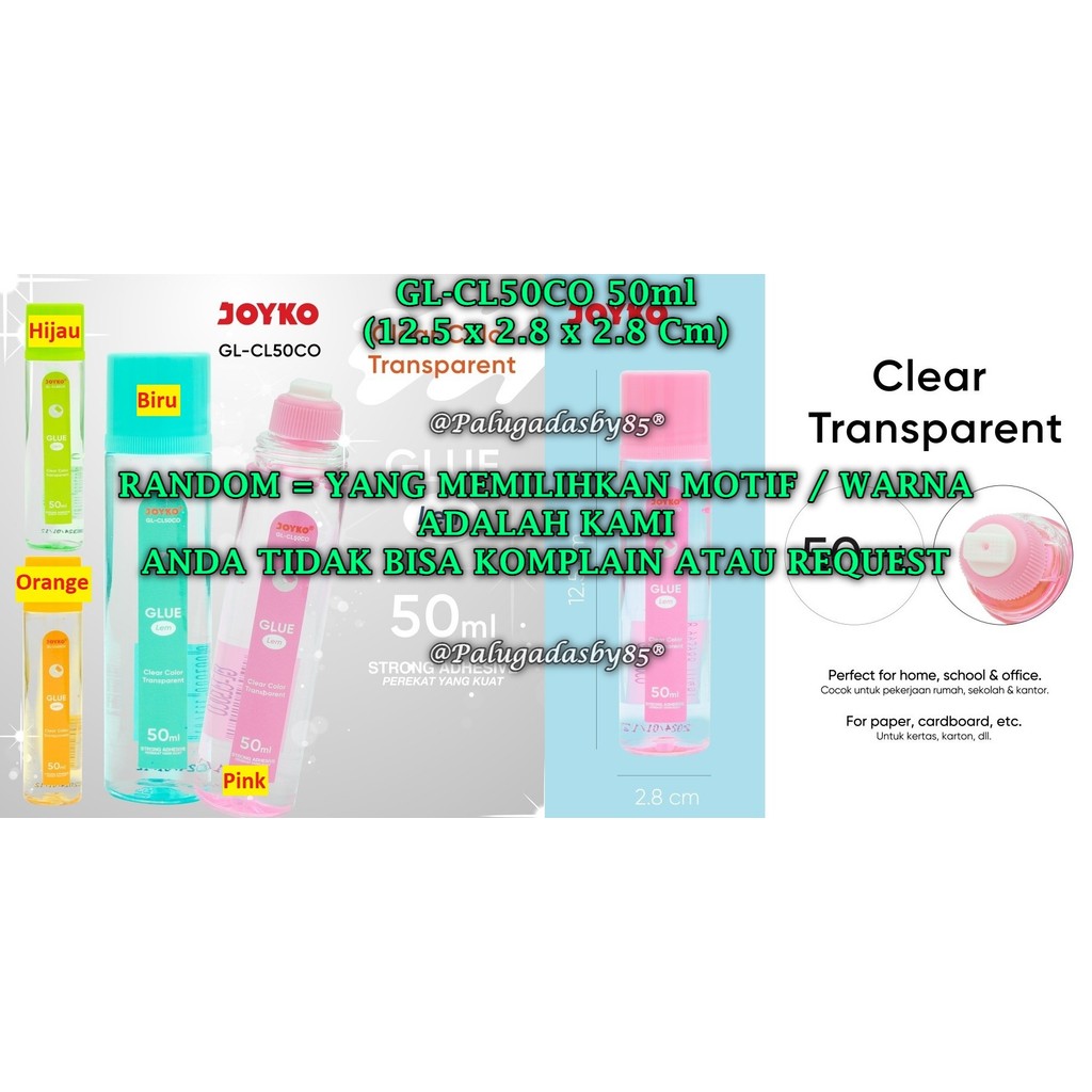 

(1 Biji) GROSIR Lem Cair JOYKO GL-CL50CO 50ml / Liquid Glue Lem Kertas Cair Joyko GL-CL50CO (1 Biji)