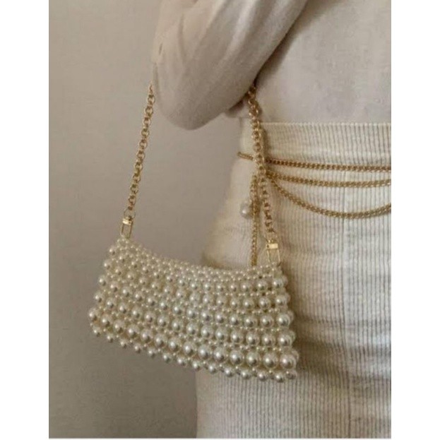 [POTONGAN HARGA] Chloe Bag |READY STOCK | clutch pesta | Pearl bag | tas Manik | tas Mutiara | TAS p