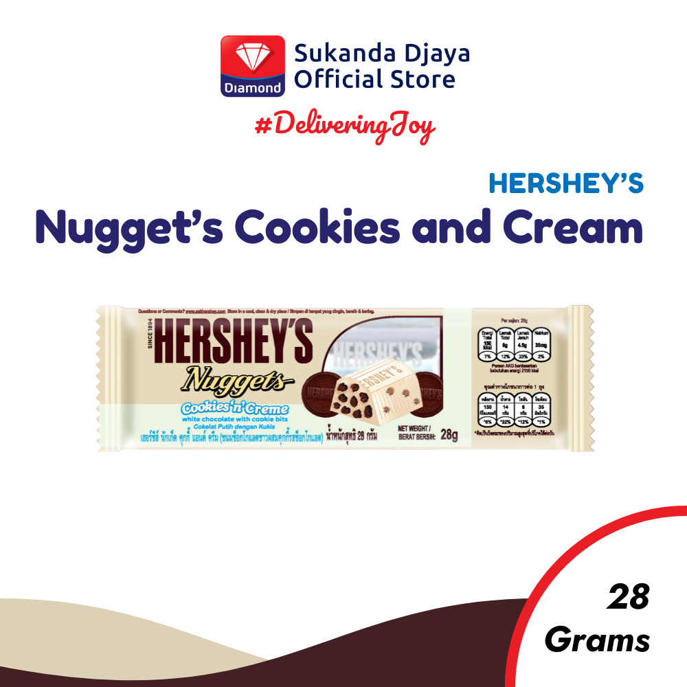 

Hershey's Nuggets Cookies n Crème 28 GR