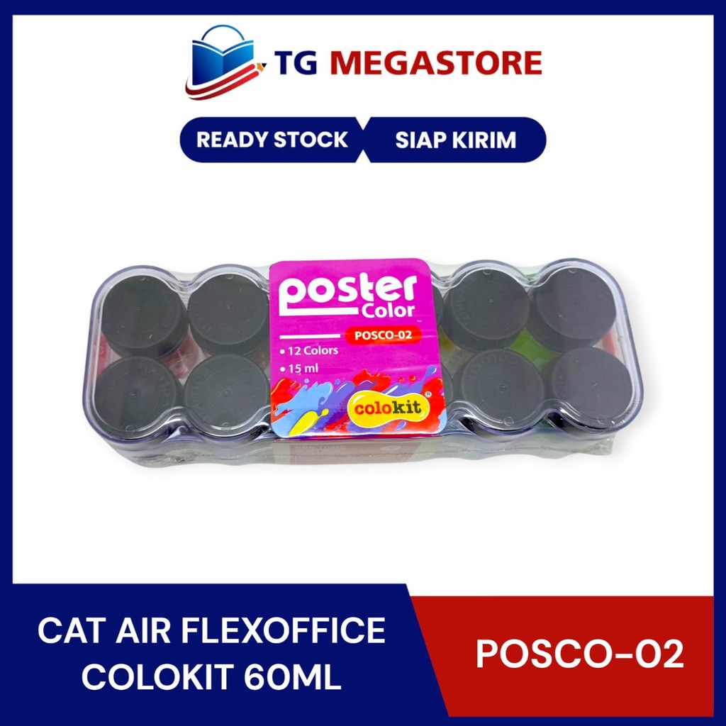 

Cat Air Poster Flexoffice 12 Warna POSCO-02 Non-Toxic