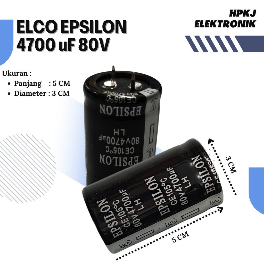 ELCO EPSILON 4700UF 80V LH elcho epsilon 4700 mikro 80 volt