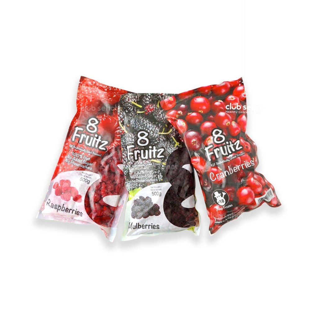 

8 Fruitz Cranberries 500Gr Buah Frozen Buah Beku