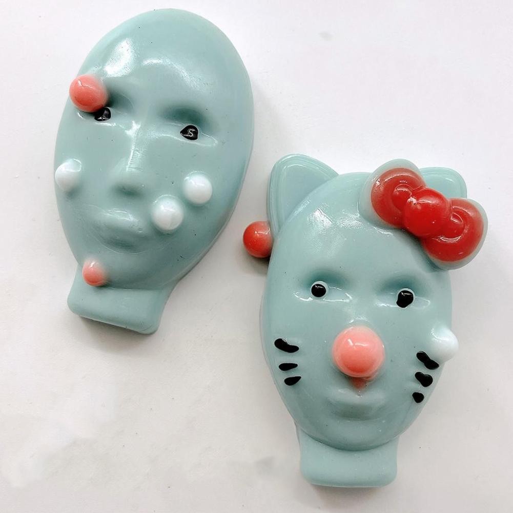 

2Pcs/Set Pimple Popper Fidget Toy with Filler Tools Weird Alien Design Stress Relief Squeeze Gift Adult Reusable Anxiety Reducer