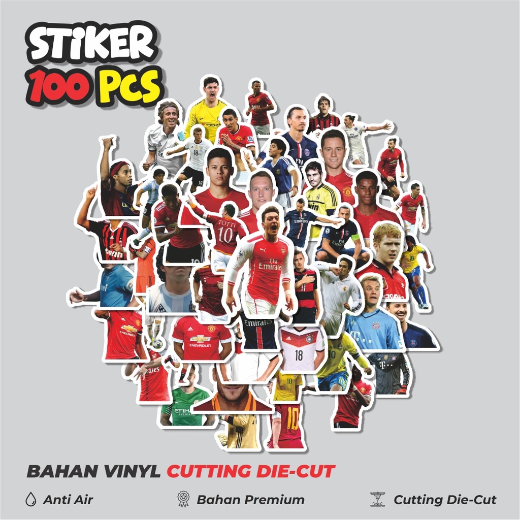 

Terbaru! 50 pcs Stiker Club Football/Sepak Bola Dekorasi Lucu Kreatif untuk Notebook, Skateboard, HP