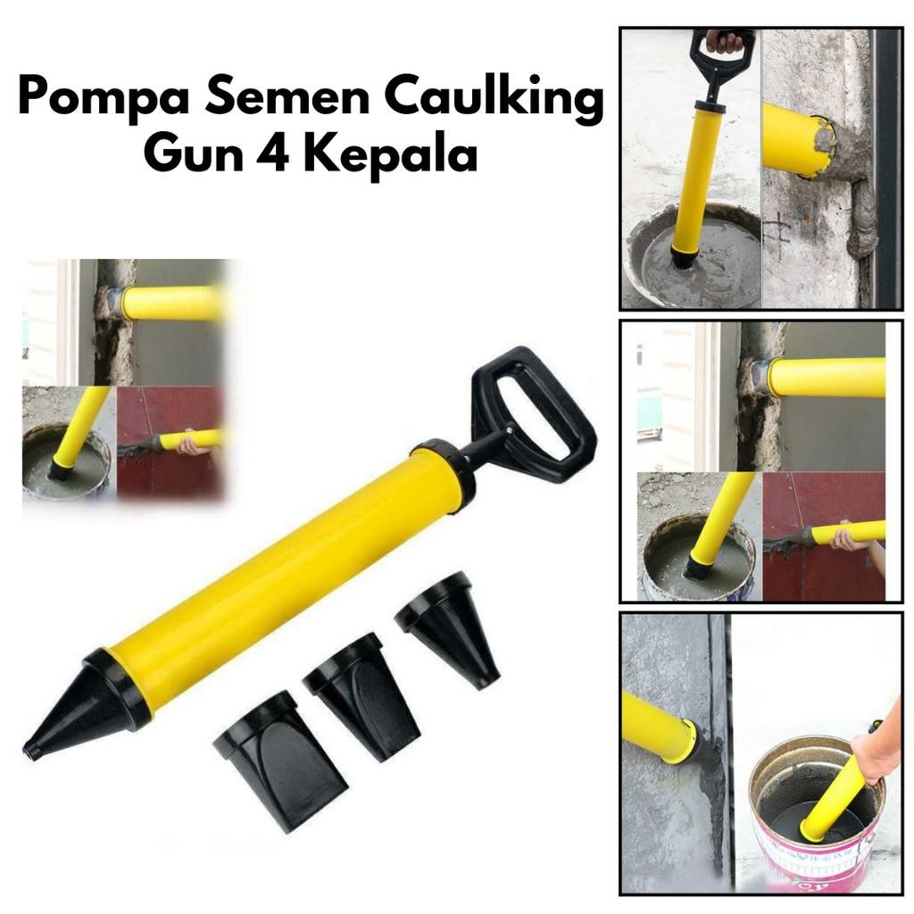 EXTM Pompa Semen Caulking Grout Pump Mortar Sprayer 4 Head HOTY7G