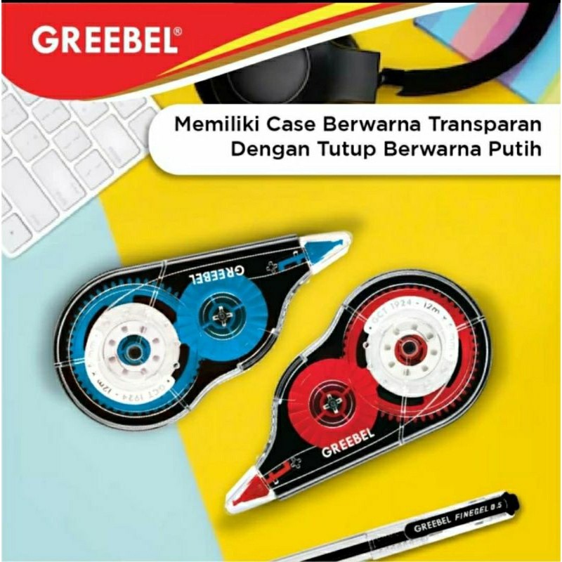 

Correction tip ex kertas tipe x trondol roll Tape Greebel 8M