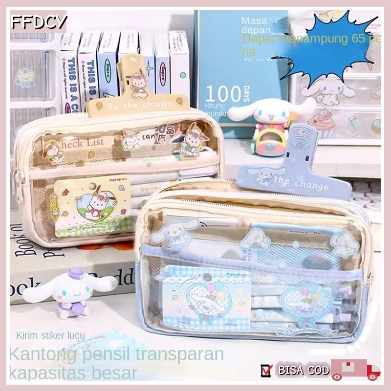 

Sanrio Tas Pensil Tempat Pensil Kuromi Baru Anime My Melody Cinnamoroll Penyimpanan Alat Tulis Siswa Perlengkapan Sekolah,Tempat Pensil Tahan Air Transparan Kartun Lucu,Tempat Pensil Berkapasitas Besar