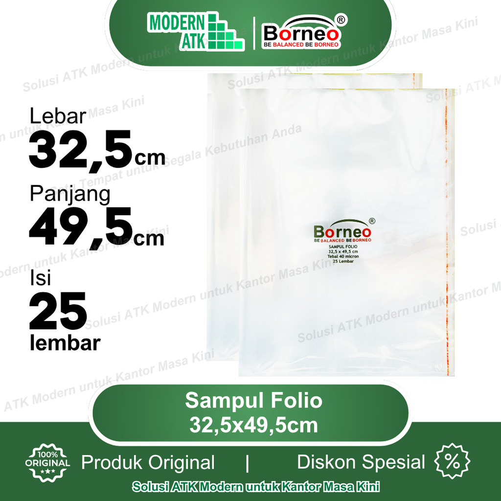 

Sampul Folio Borneo OPP Lem (100)