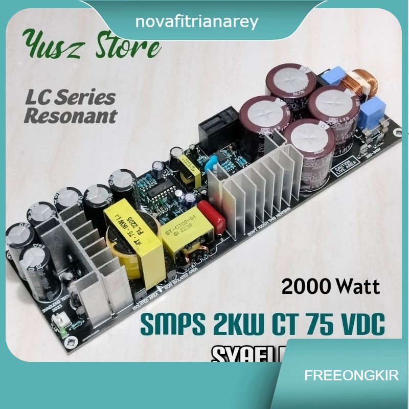 SMPS 2KW Ct 75V LC Series Resonant 2kva 75vdc LLC For Audio 2000w power supply