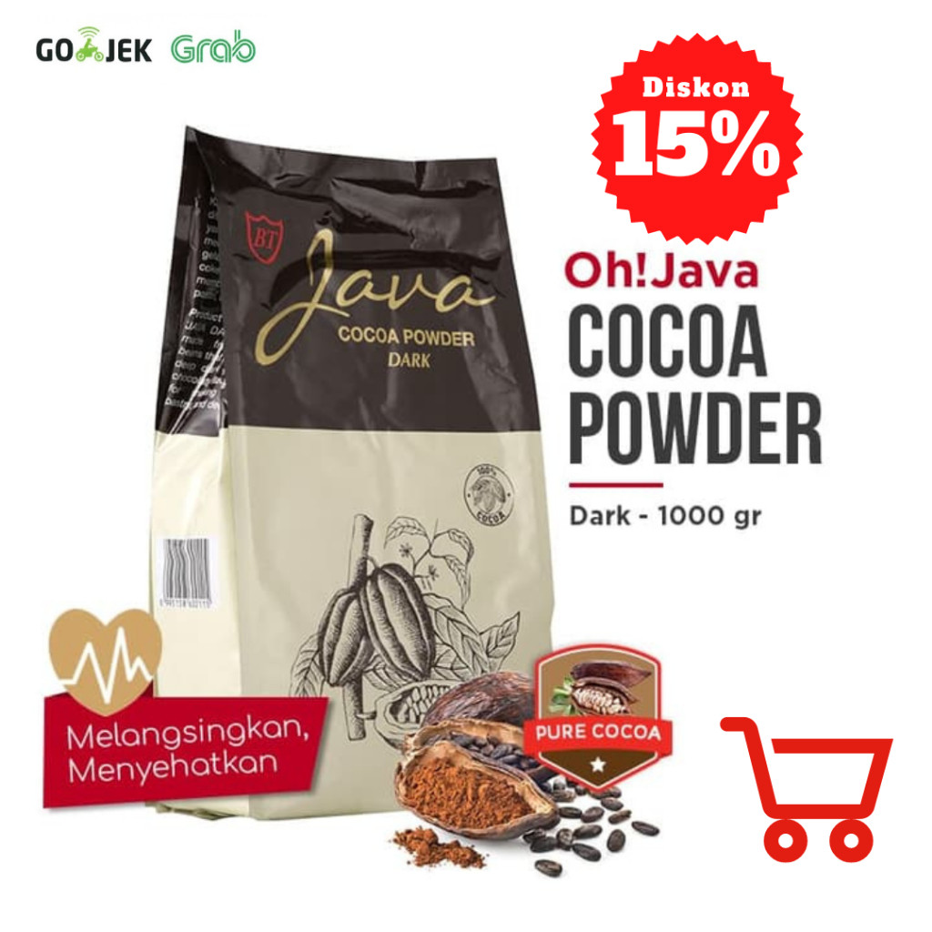 

Oh!JAVA DARK Cocoa Powder 1000g Dark Chocolate| ASLI (Bukan Repack)