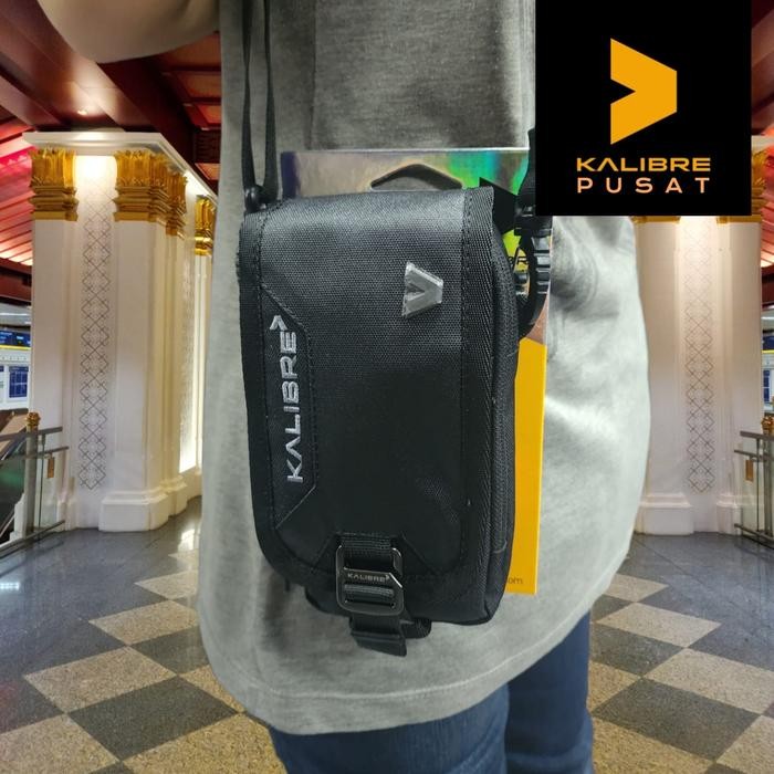 KALIBRE SMARTPHONE CASE TAS PINGGANG HANDPHONE TAS HP TAS SELEMPANG - Black