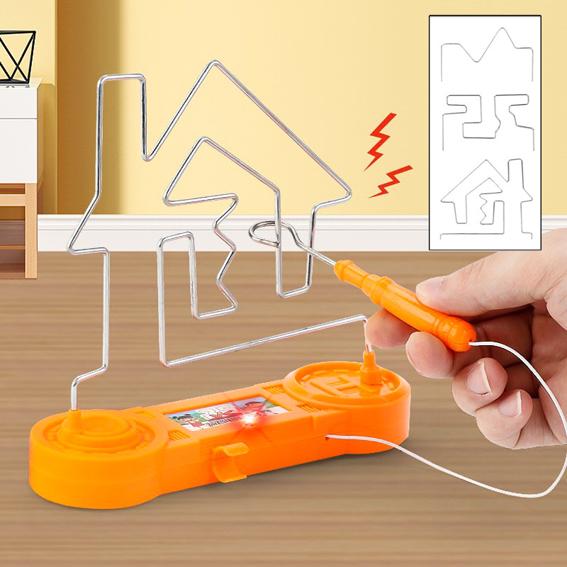 Baby Puzzle Fire Line Electric Collision Maze Toy Focus Thinking Training Electric Impact Tabletop C