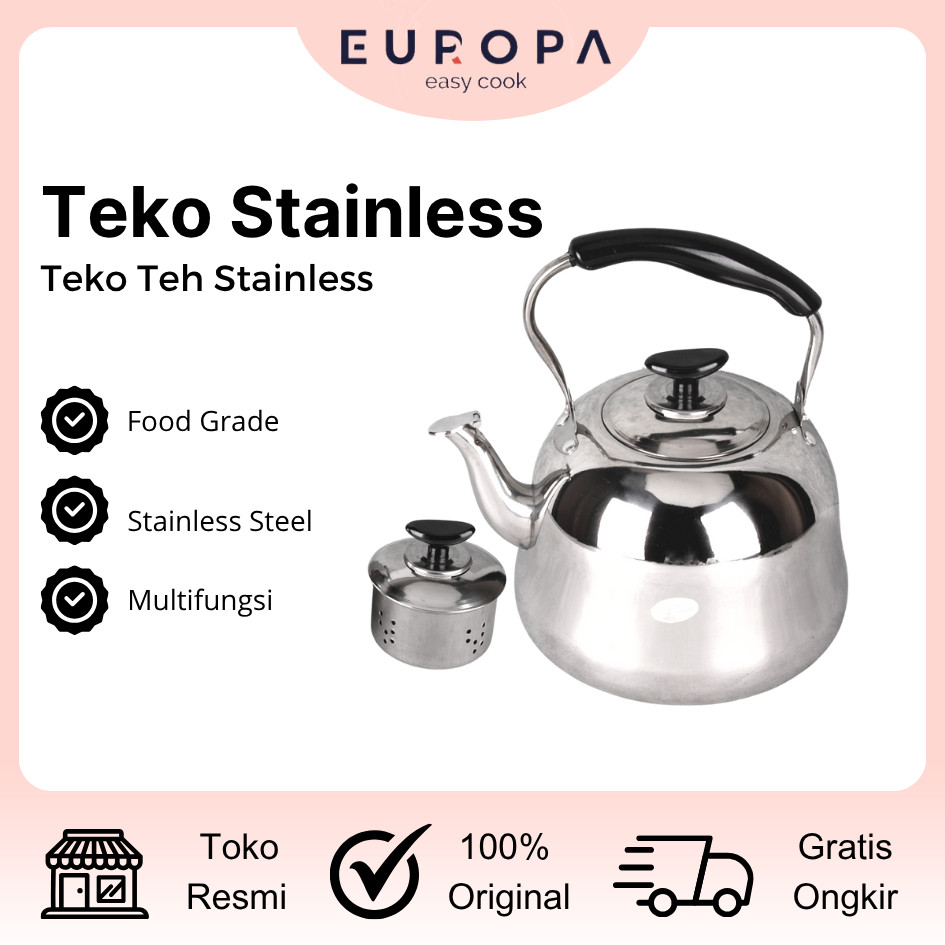 Ceret Air Jadul Bunyi Teko Rebus Air Serbaguna Mini Lengkap Saringan Teh Model Klasik Tea Pot Induct