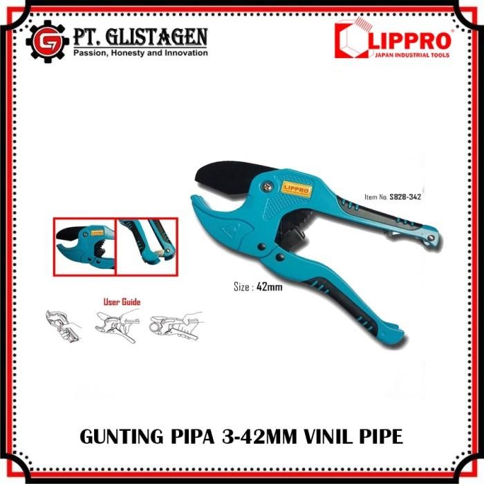 

Gunting Pipa 3-42mm PVC Vinil Pipe Cutter Automatic Lippro S828-342 Air Karat - Warna Sale