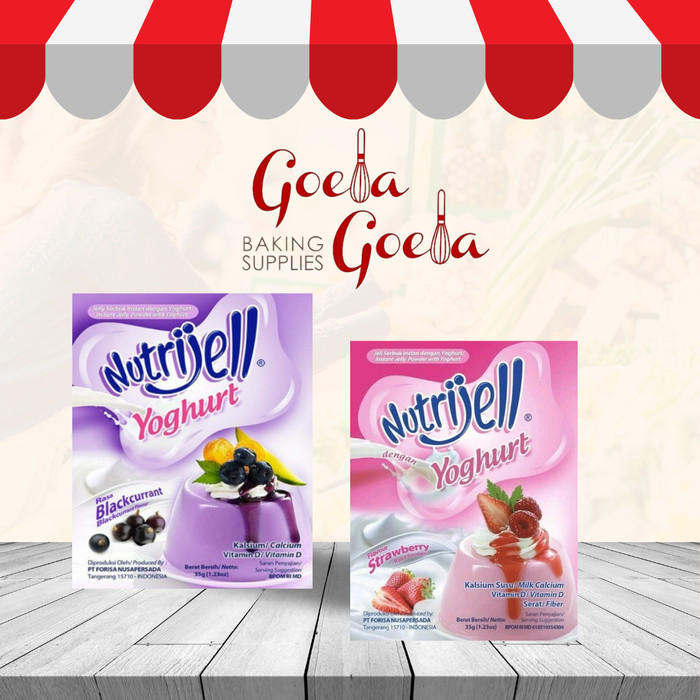 

Nutrijell Yoghurt Blackcurrant dan Strawberry