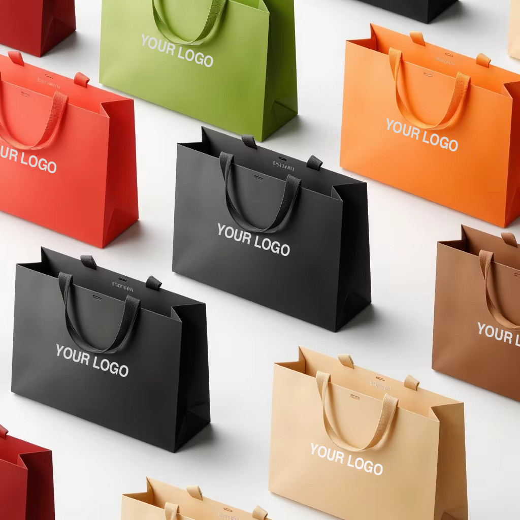 

Custom Printed Luxury Paper Bag Luxury Gift Paper Bags OEM Logo Handbag Shopping Bag