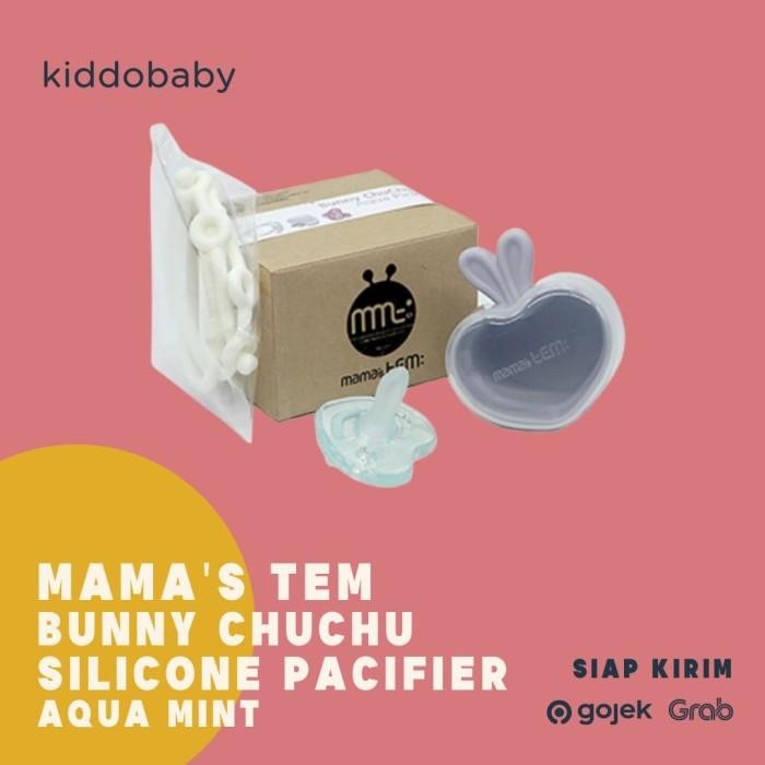 Hot Produk Mama's Tem Bunny ChuChu Silicone Pacifier - Aqua Mint Terbaik dan Terlaris