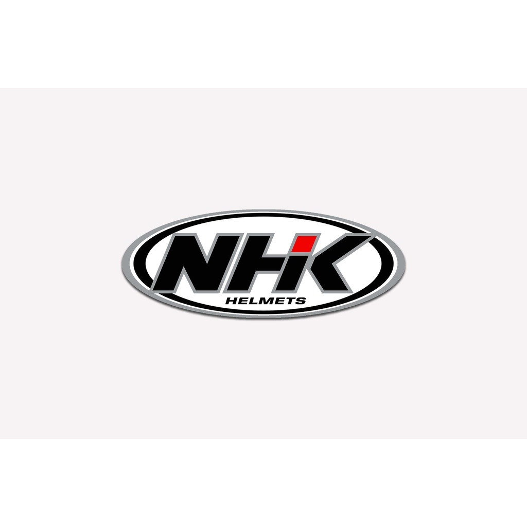 Stiker NHK Helmet Oval Sticker Helm NHK Fullface