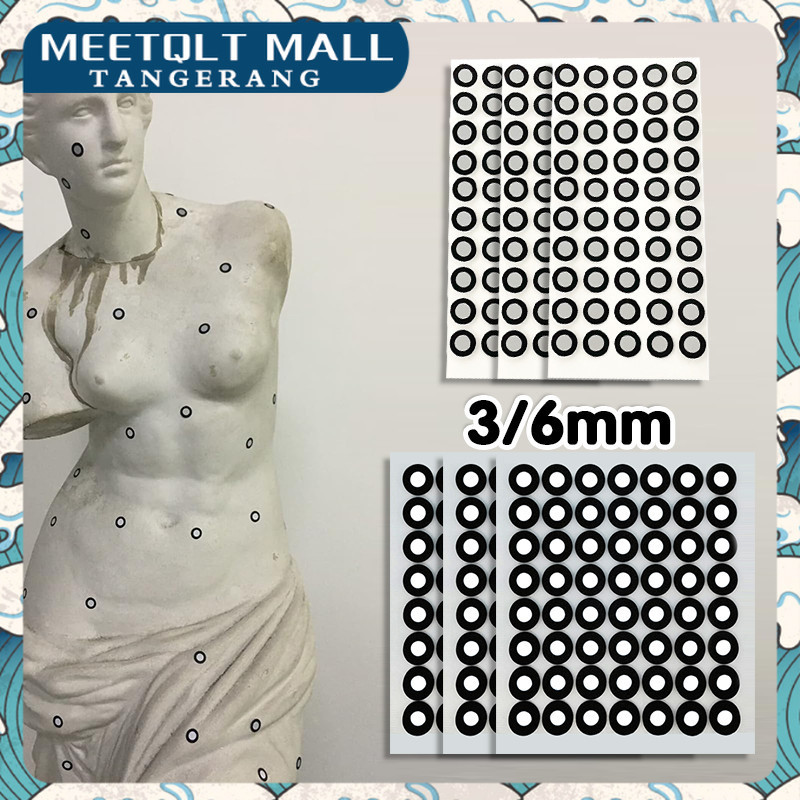 

Set Marker 3D Scanner 56pcs Sticker Kalibrasi Reflektif 6mm 10mm Kompatibel Semua Merk Scanner