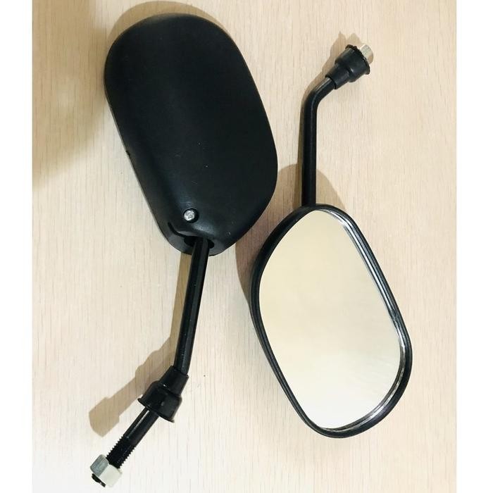 KACA SPION STANDAR VARIASI CARBON PELANGI MOTOR MIO/MIO LAMA/MIO SMILE - Ful Hitam Biasa, yamaha