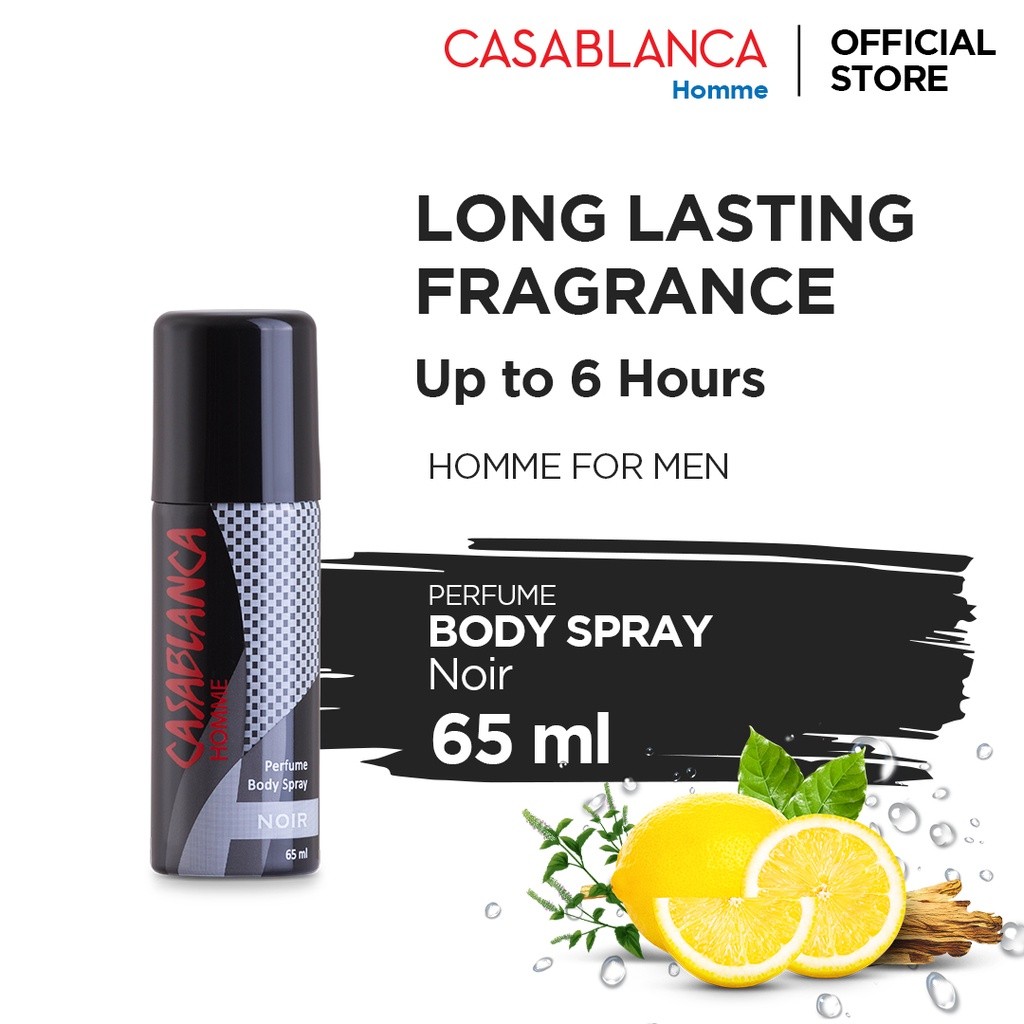 Casablanca Body Spray Noir (Black, 65ml)