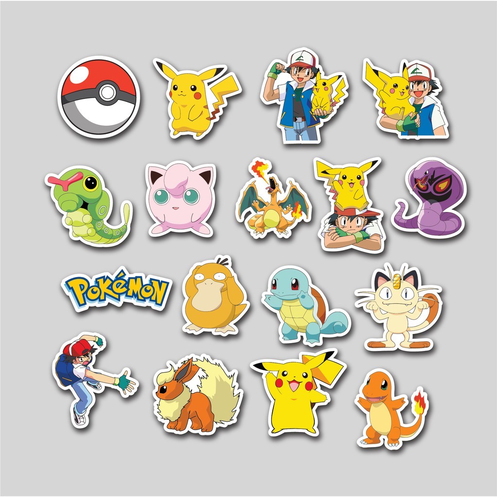 

STICKER PACK POKEMON | STICKER TUMBLER | STIKER LAPTOP KOPER HELM MURAH