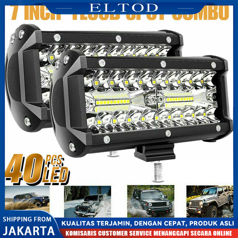 COD 2PCS Lampu Tembak 36 Mata Led 3 blok Lampu Sorot Lampu Tembak Motor Mobil Jeep Truk Off-road 36 
