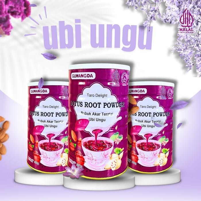 

All Varian Oufen Lotus Root Powder Akar Teratai / Bubur Lotus Healthy Food ( BPOM ) Kurma Merah Manis Red Strawberry Almond Bubuk Ungu Air Fruit Gula Putih - ubi ungu